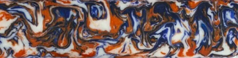 1" X 1 1/2" X 6" Knife Blank (1 Pc) Blue Bengal Acrylester #126 1