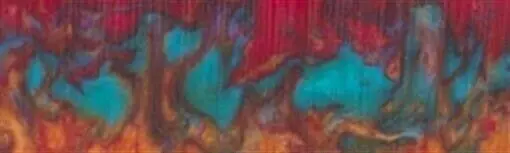 1" X 1 1/2" X 6" Knife Blank (1 Pc) Tie Dye Acrylester #116 1