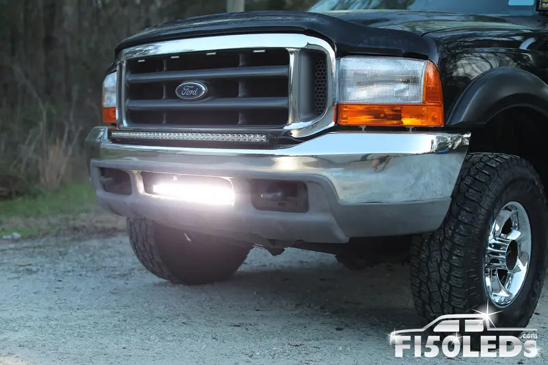 1999 - 2007 F250 Super Duty 20" Paladin 90W Curved Lower Intake Led Bar 1