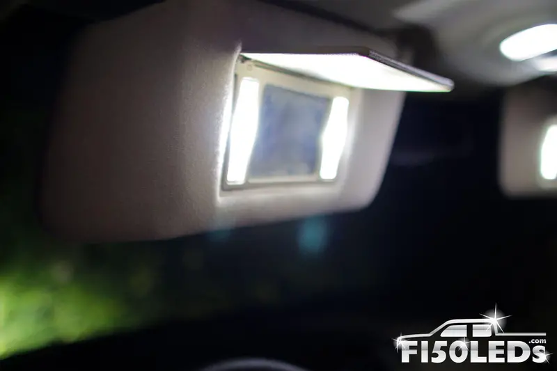 2004-08 F-150 Front Interior Vanity Mirror Led Light Bulbs 1