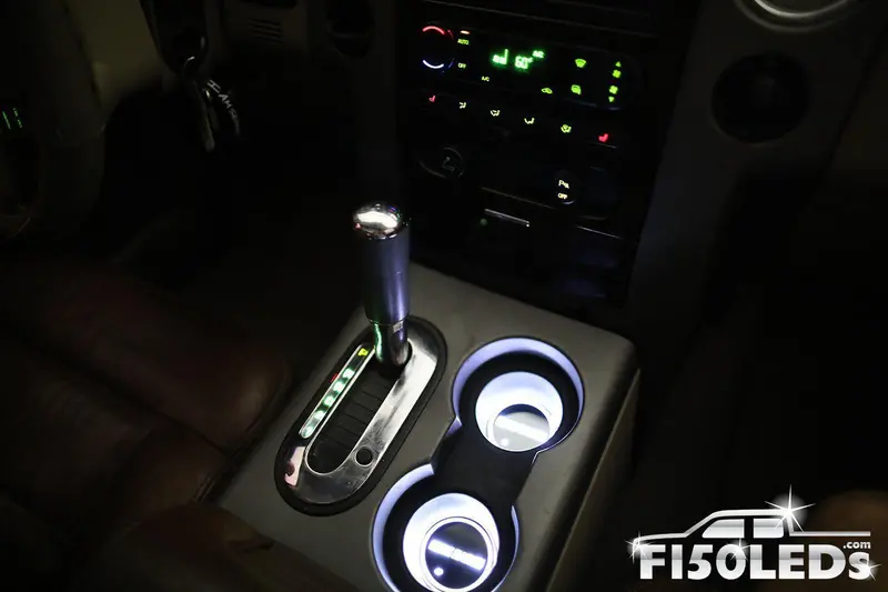 2004-08 F150 Led Cup Holder Coaster Kit 1