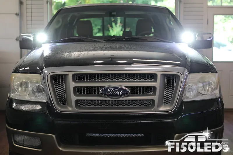 2004-2008 F150 Cree Led Hood Mounted Mkii Spartan Kit 1