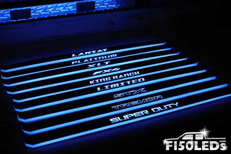 2011 - 2016 F250 Super Duty Rgb Led Door Sill Light Kit 1