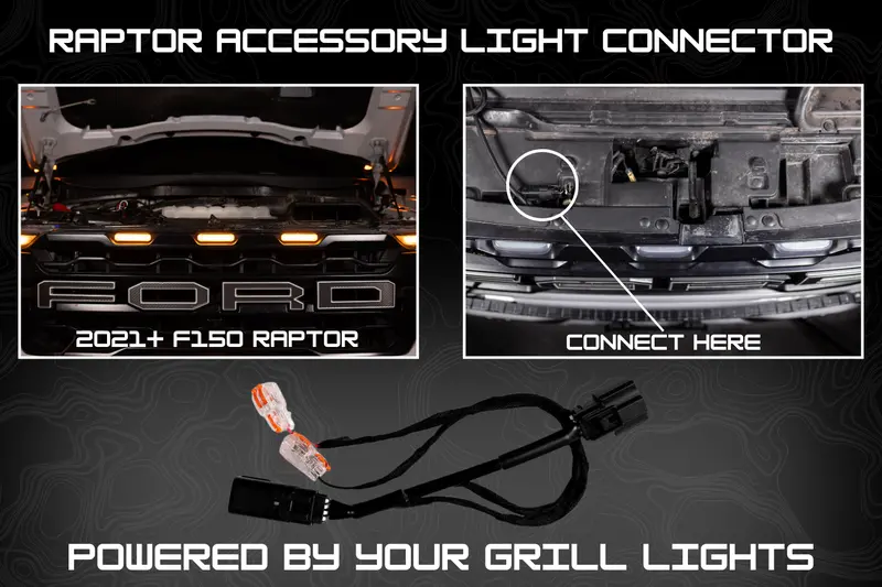 2021-2026 F150 Raptor Plug-And-Play Accent Lighting Adapter 1
