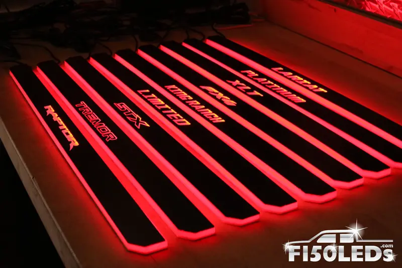2021 - 2026  F150 Raptor Rgb Led Door Sill Light Kit 1