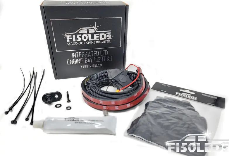 2023 - 2026 Super Duty Led Automatic Engine Bay Hood Light Kit 1
