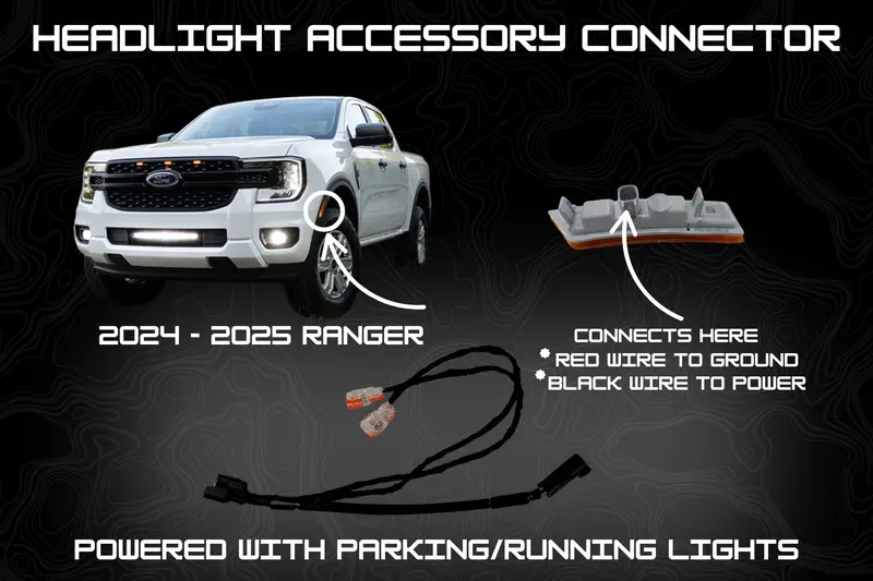 2024-2026 Ranger Plug & Play Headlight Accessory Connector 1