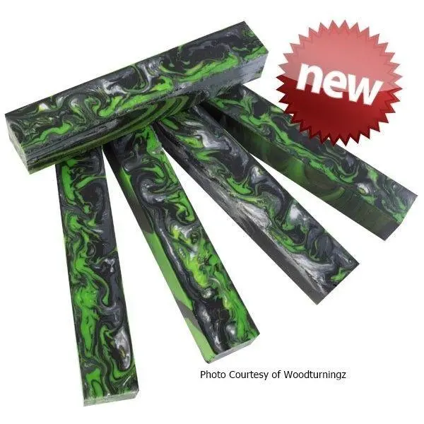 3/4" X 3/4" X 5" Pen Blank Hocus Pocus Acrylester #119 1