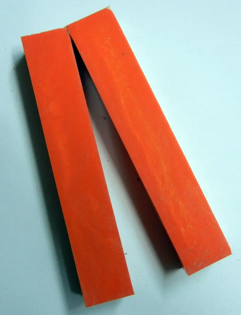 Alumilit Golden Orange Was005 (1 Pc) Pen/Reel Blank 1"Sq X 6" - 6897 1
