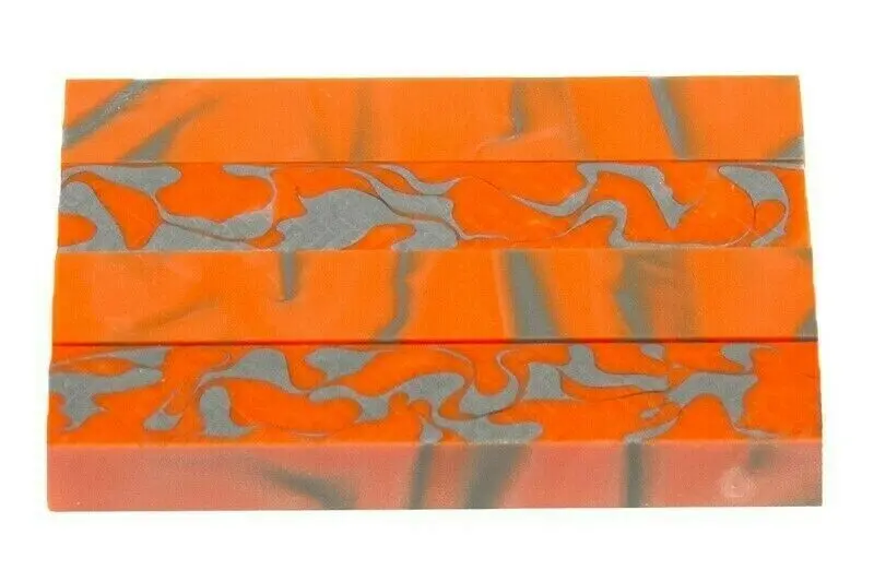Atomic Tangerine Acrylic Pen Blank 3/4"X3/4"X4" Btwpbm1127 (1 Pc) 1