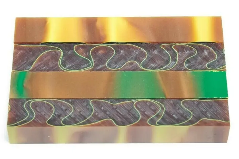 Autumn Leaves Acrylic Pen Blank 3/4"X3/4"X3" Btwpbm1202 1Pc Short 1