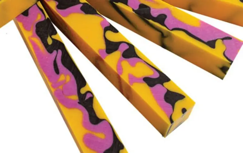 Banana Parfait Acrylic. #66 1 Pc Pen Blank 3/4" Sq X 5" Long 1