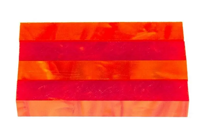 Blood Orange Acrylic Pen Blank 3/4"X3/4"X3" Btwpbm1103short3 (1 Pc) 1