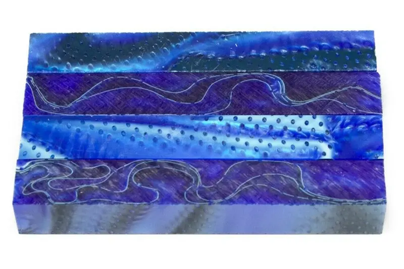 Blue Hawaii Acrylic Pen Blank 3/4"X3/4"X3" Btwpbm1208 1Pc Short 1