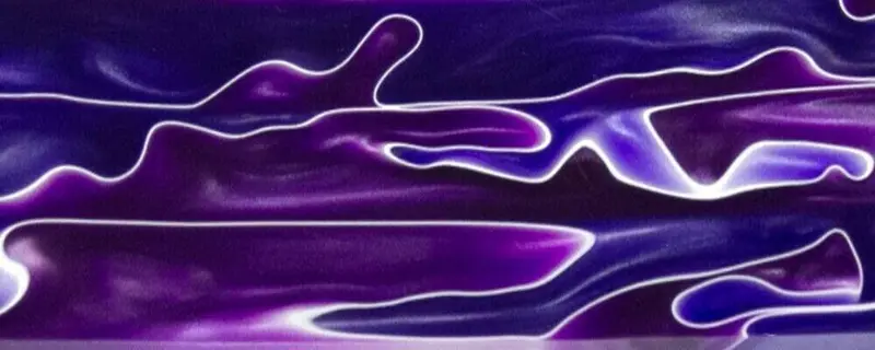 Blue Purple Swirl Btw11gc Acrylic (1 Pc) Game Call 1 1/2"Sq X 6" 1