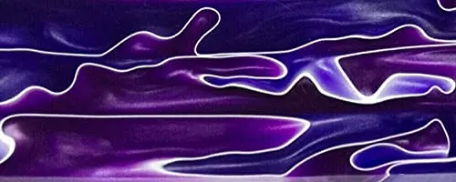Blue Purple Swirl Btw11ksl Acrylic (1 Pc) Knife Scales 3/8" X 1 1/2" X 5" 1