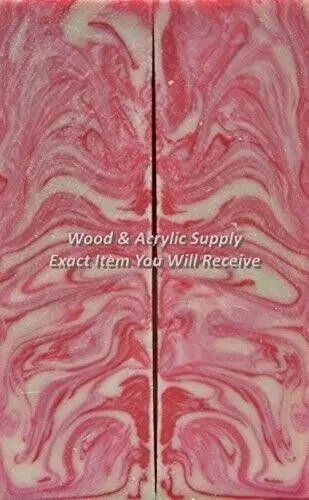 Blush Acrylester #103 (2 Pc) Knife Scales 3/8" X 2" X 6" 5643 1
