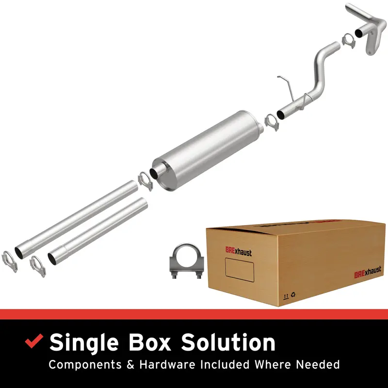 Brexhaust 1987-1996 Ford F-150 4.9L | 1987-1995 Ford F-150 5.0L Direct-Fit Exhaust System Kit 106-0203 1