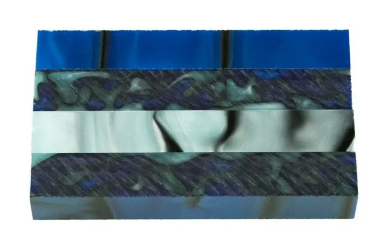 Bright Blue Sea Acrylic Pen Blank 3/4"X3/4"X3" Btwpbm1220 1Pc Short 1