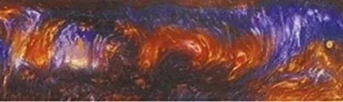 Bronze & Violet Acrylester #02 1" X 1 1/2" X 5" Knife Blank (1 Pc) 1