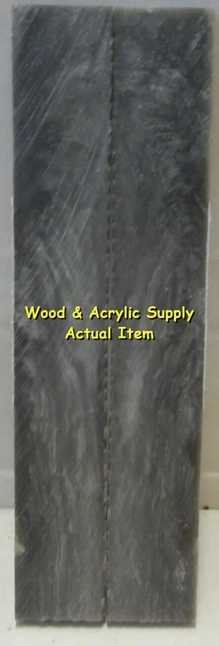 Crushed Silver Acrylester #20 (2 Pc) Knife Scales 3/16" X 3/4" X 5" 5899 1