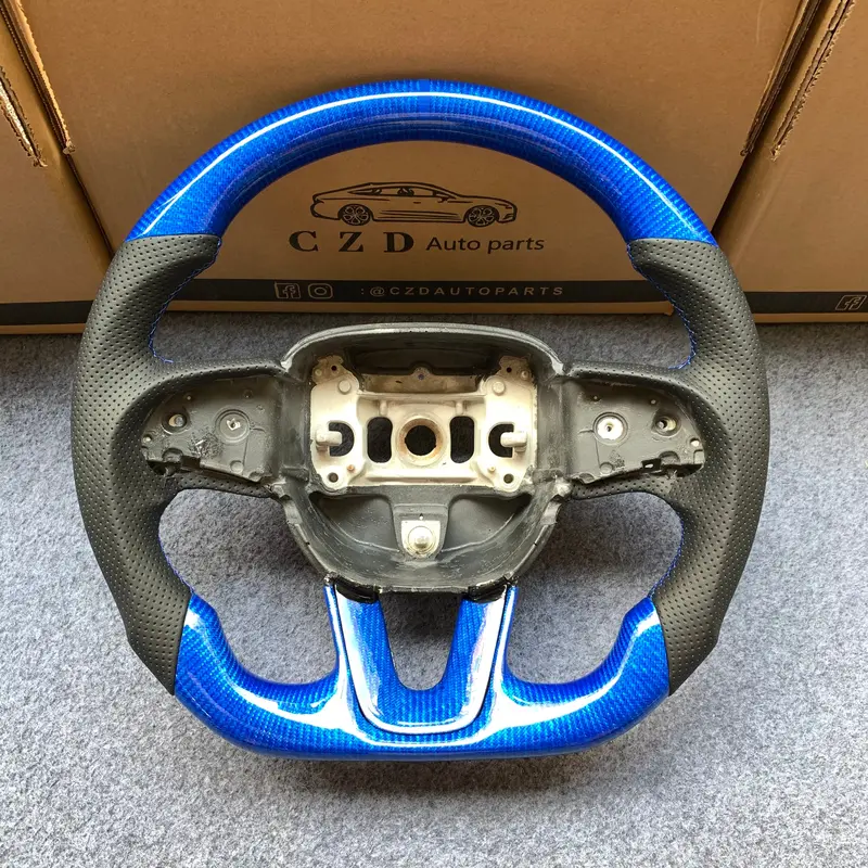 Czd Auto Parts Carbon Fiber Steering Wheel For Dodge (Srt) Challenger 2015-2021 1