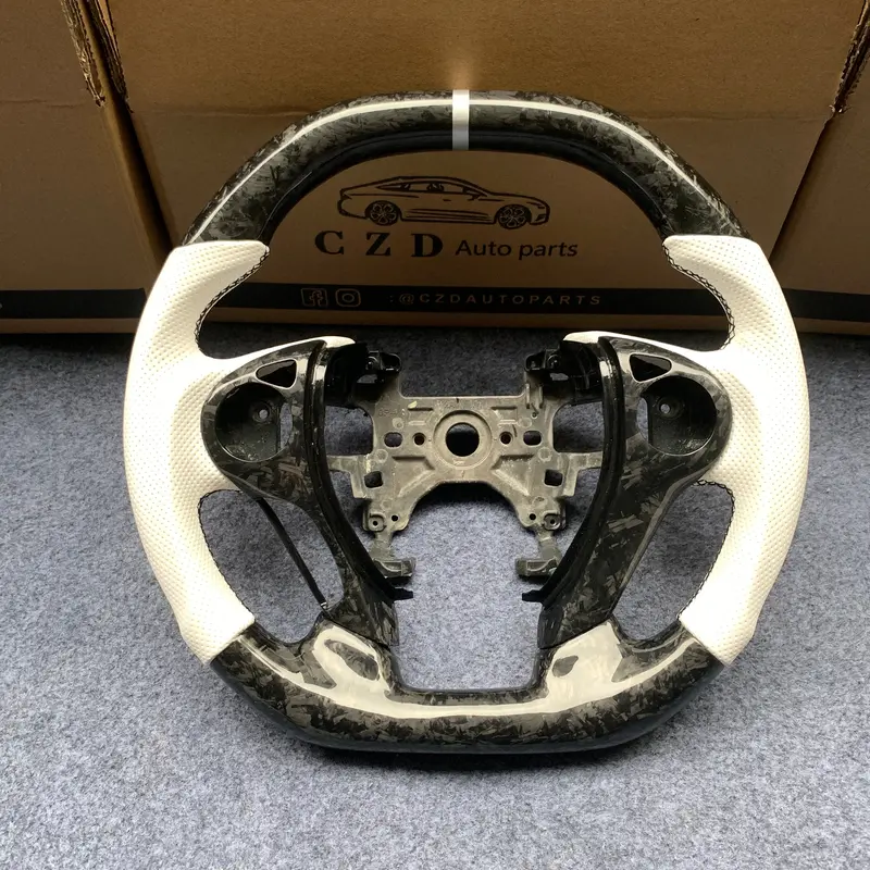 Czd Auto Parts Carbon Fiber Steering Wheel For Honda 9Th Gen Accord Sport 4 Door Sedan 2013-2017 With Forged Carbon Fiber 1
