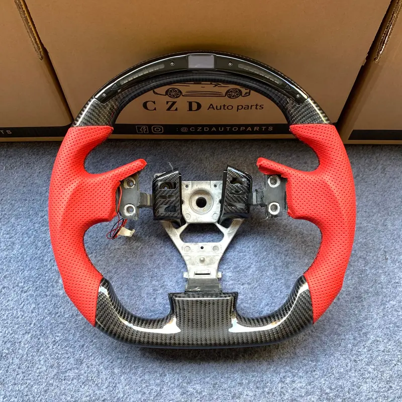 Czd Auto Parts Carbon Fiber Steering Wheel For Infiniti G35 With Led 1