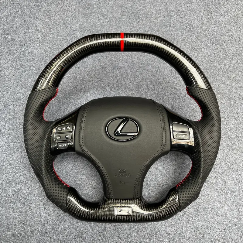 Czd Auto Parts Carbon Fiber Steering Wheel For Lexus Is250 /300 /350 2006-2013 With Flat Top 1