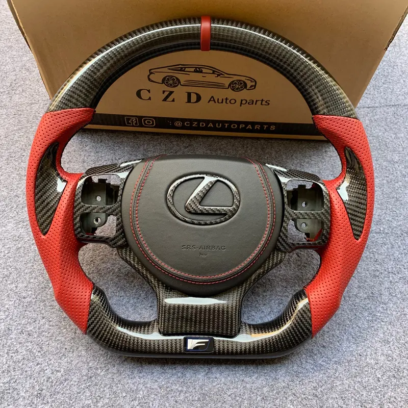 Czd Auto Parts Carbon Fiber Steering Wheel For Lexus Is250 Is300 Is350 2014-2020 With Airbag Cover 1
