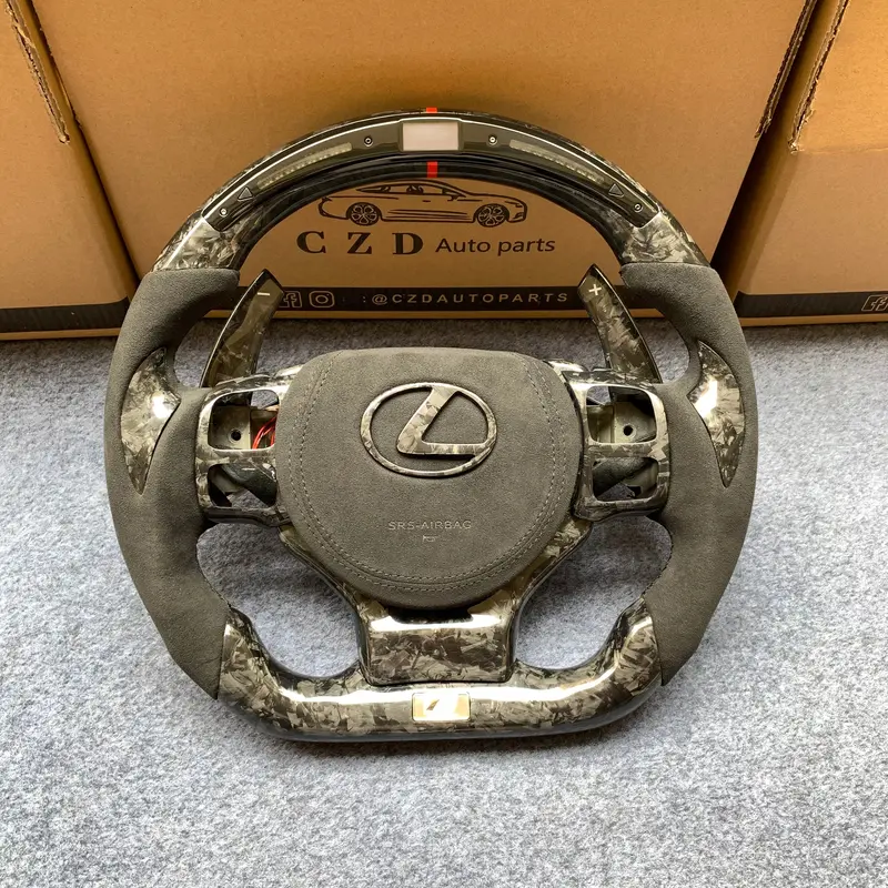Czd Auto Parts Carbon Fiber Steering Wheel For Lexus Is250 Is300 Is350 2014-2020 With Forged Carbon Fiber 1