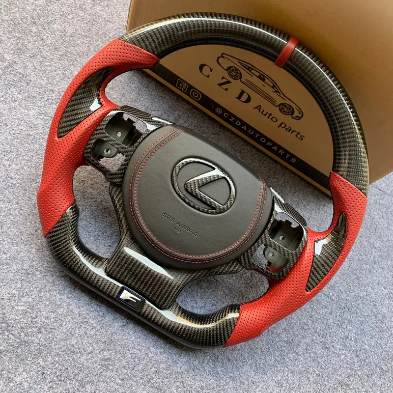 Czd Auto Parts Carbon Fiber Steering Wheel For Lexus Rc300 Rc350 2014-2020 With Airbag Cover 1