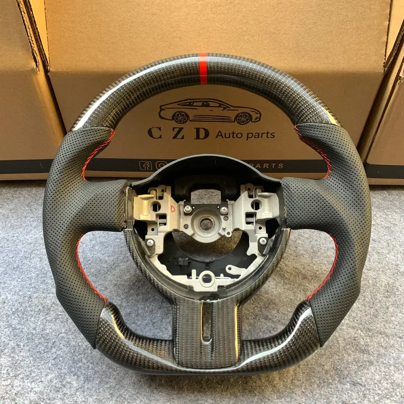 Czd Auto Parts Carbon Fiber Steering Wheel For Toyota 86 2012-2016 With Red Stitch 1