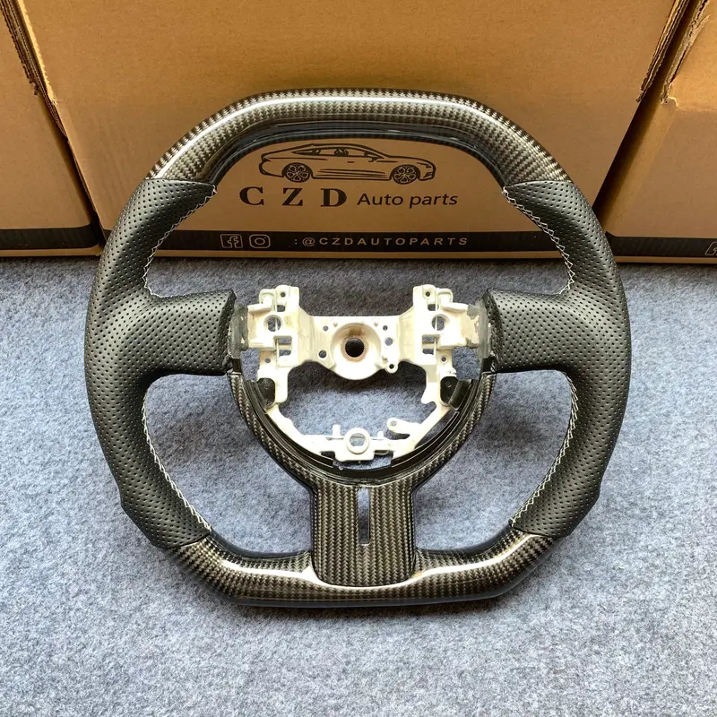 Czd Auto Parts Carbon Fiber Steering Wheel For Toyota Frs 2012-2016 With Black Leather 1