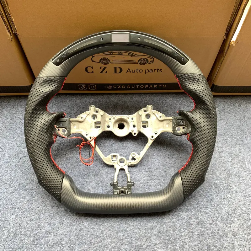 Czd Auto Parts Carbon Fiber Steering Wheel For Toyota Frs With Led 1