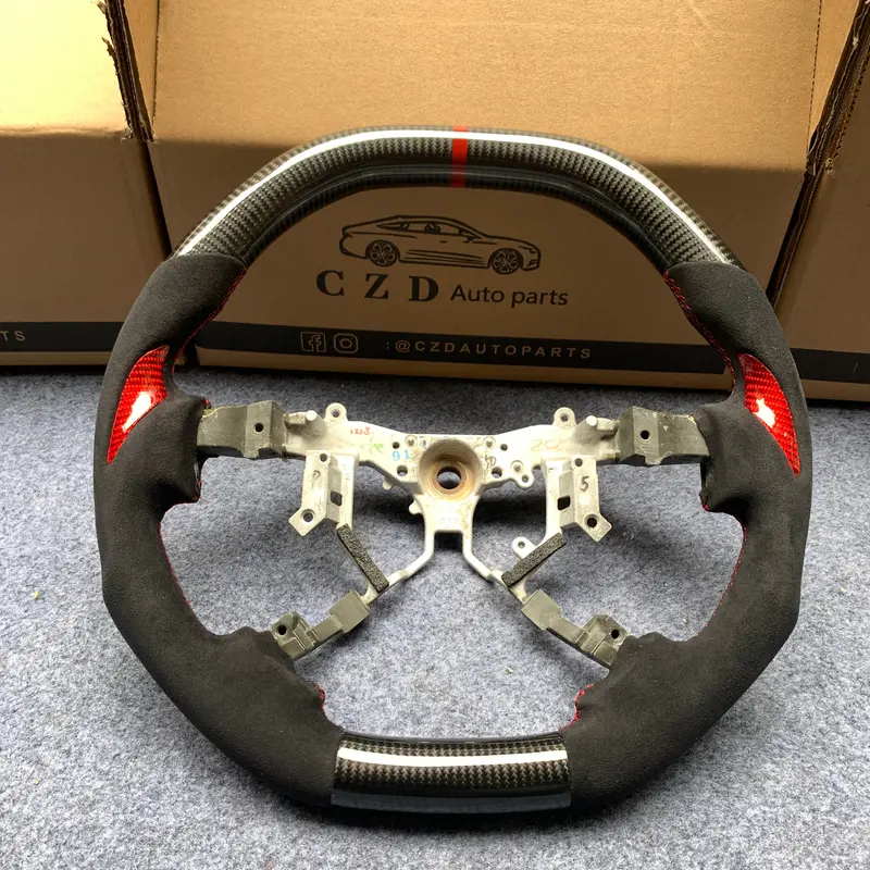Czd Auto Parts Carbon Fiber Steering Wheel For Tundra 2007-2013 With Thumb Grips 1