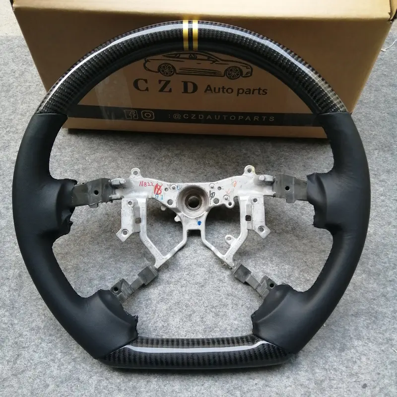 Czd Auto Parts Carbon Fiber Steering Wheel For Tundra 2007-2013 With Yellow Stripe 1