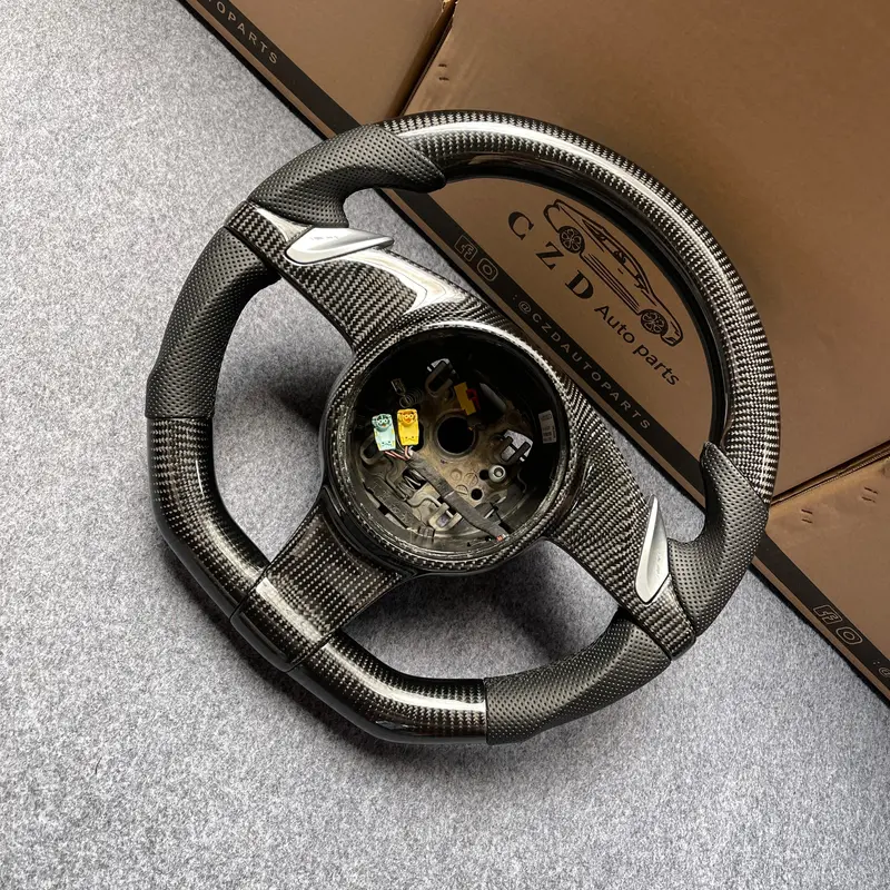 Czd Auto Parts For All Carrera Models - 2012.5-2016 Carbon Fiber Steering Wheel 1