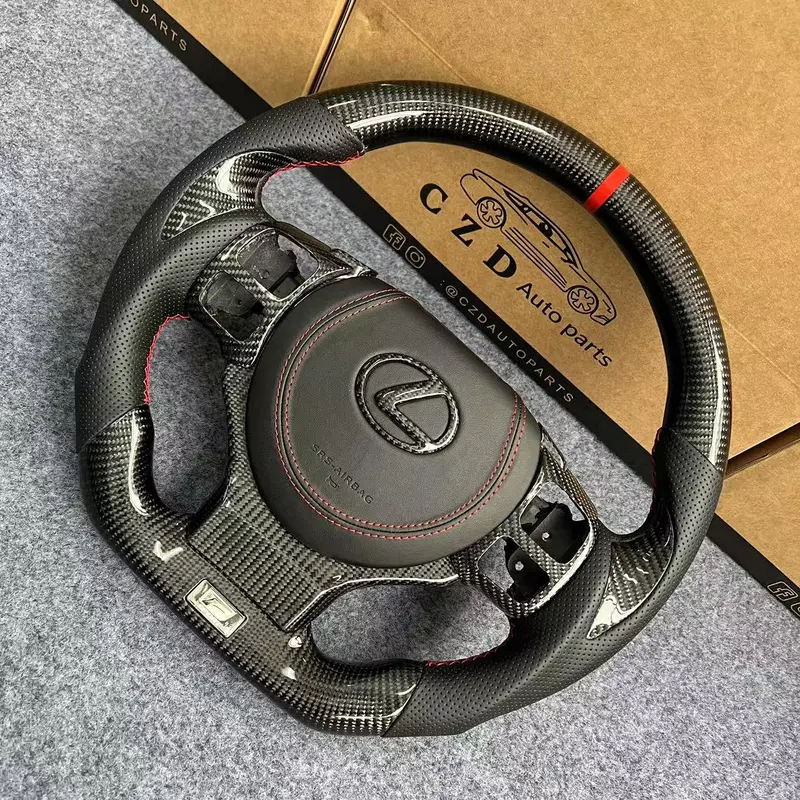 Czd Auto Parts For  Lexus 14-20 Is250 Is300 Is350 Carbon Fiber Steering Wheel With Airbag Cover 1