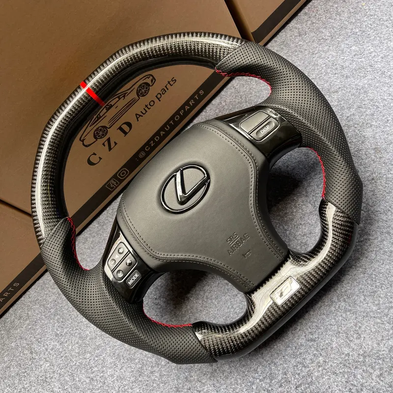 Czd Auto Parts For Lexus Is250 /300 /350 2006-2013 Carbon Fiber Steering Wheel With Airbag Cover 1