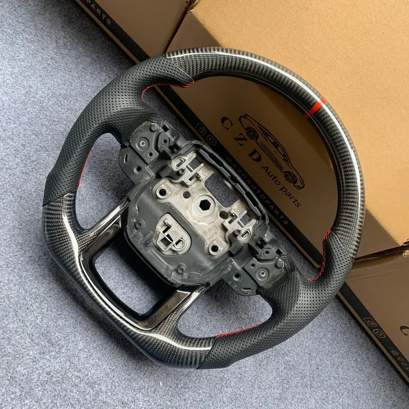 Czd Auto Parts For Range Rover Sport L494 2014-2019 Carbon Fiber Steering Wheel With Trim 1