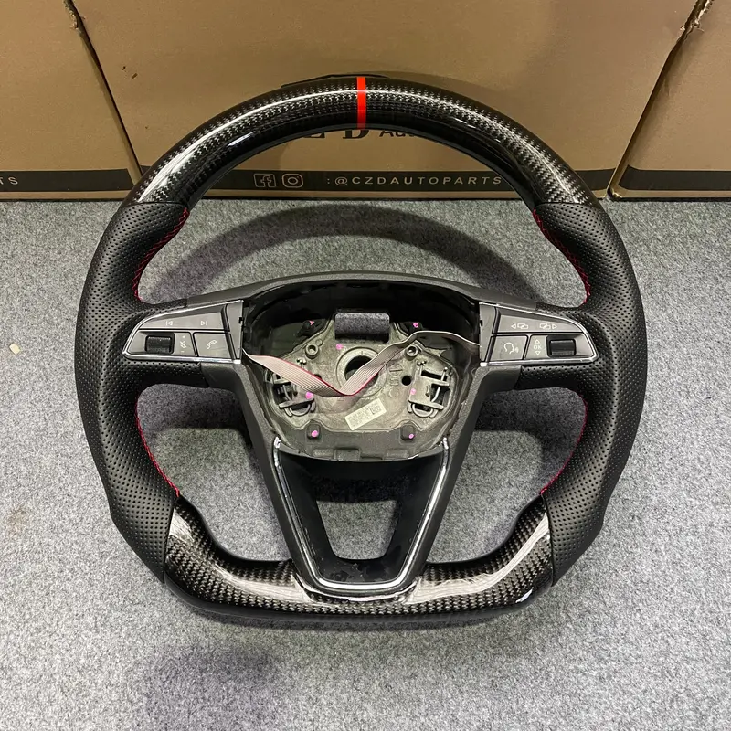 Czd Auto Parts For Seat Ibiza 2018-2020 Carbon Fiber Steering Wheel 1