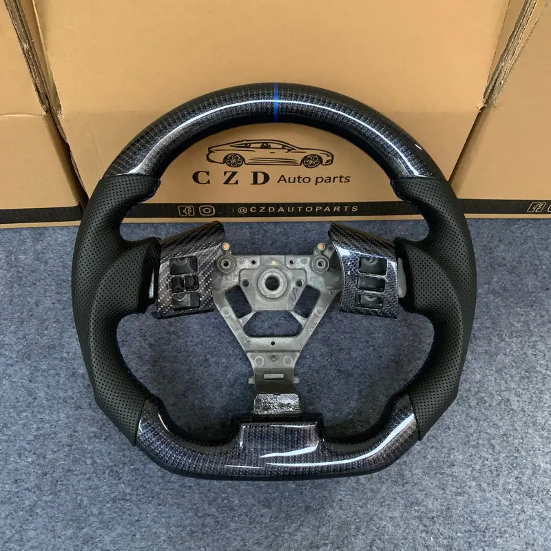 Czd Auto Parts For Z Coupe Carbon Fiber Steering Wheel With Blue Wire Carbon Fiber 1