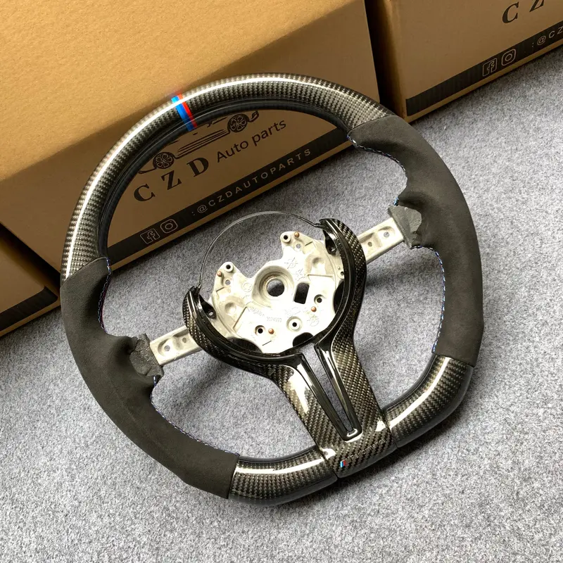 Czd Autoparts For Bmw F83 M5 F10 M6 F06 F12 F13 Carbon Fiber Steering Wheel Black Alcantara Sides 1