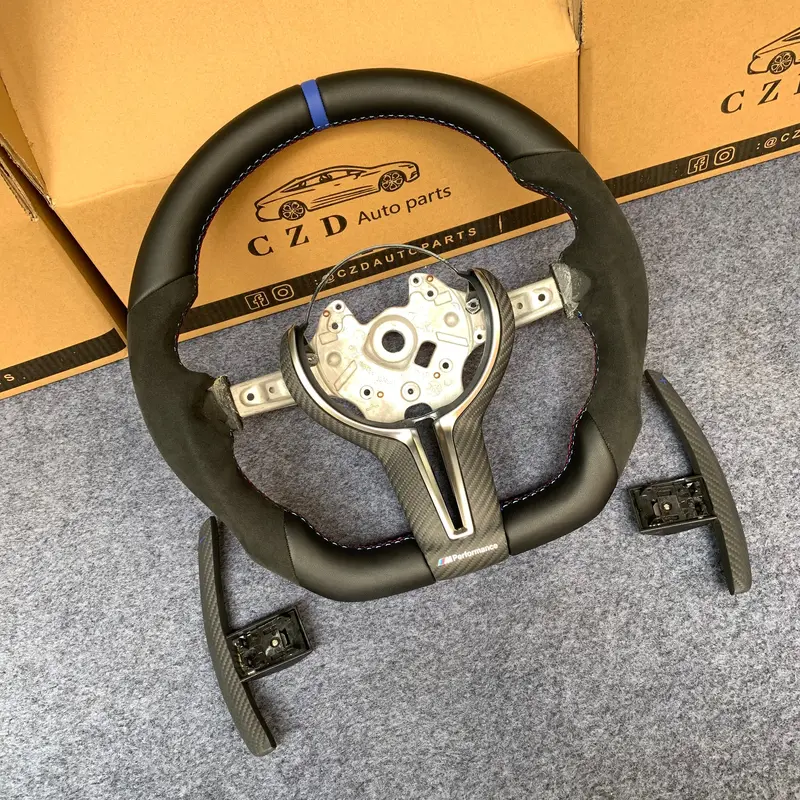 Czd Autoparts For Bmw F83 M5 F10 M6 F06 F12 F13 Carbon Fiber Steering Wheel Black Alcantara Sides 1