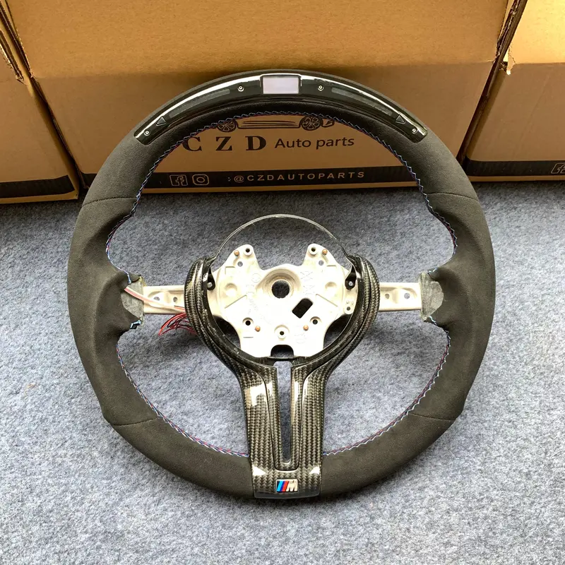 Czd Autoparts For Bmw F83 M5 F10 M6 F06 F12 F13 Carbon Fiber Steering Wheel With Japanese Led 1