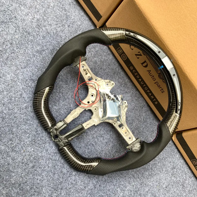 Czd Autoparts For Bmw M1 M2 M3 M4 X5m X6m Carbon Fiber Steering Wheel With Black Perforated Leather 1