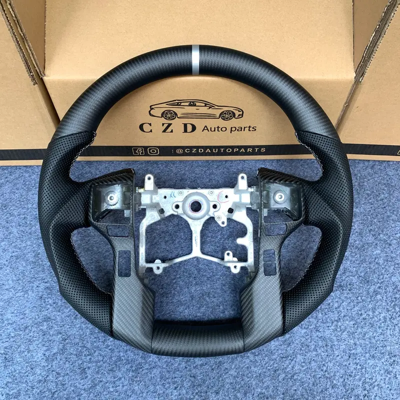 Czd Autoparts For Toyota Tundra 2013-2020 Carbon Fiber Steering Wheel Matte Carbon Fiber Trim 1