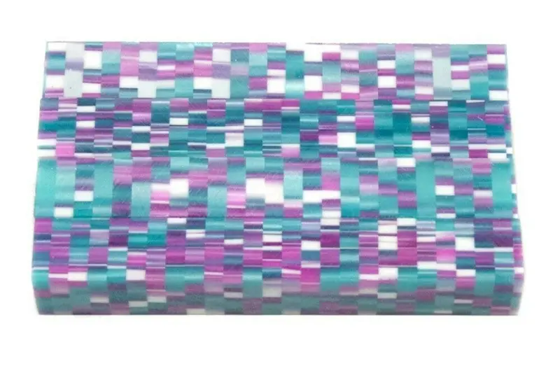 Delphinium Matrix Acrylic Pen Blank 3/4"X3/4"X3" Btwpbm1246 1Pc Short 1