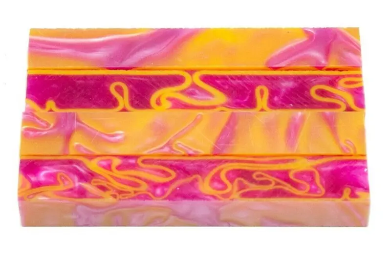 Disco Pink Acrylic Pen Blank 3/4"X3/4"X3" Btwpbm1252 1Pc Short 1